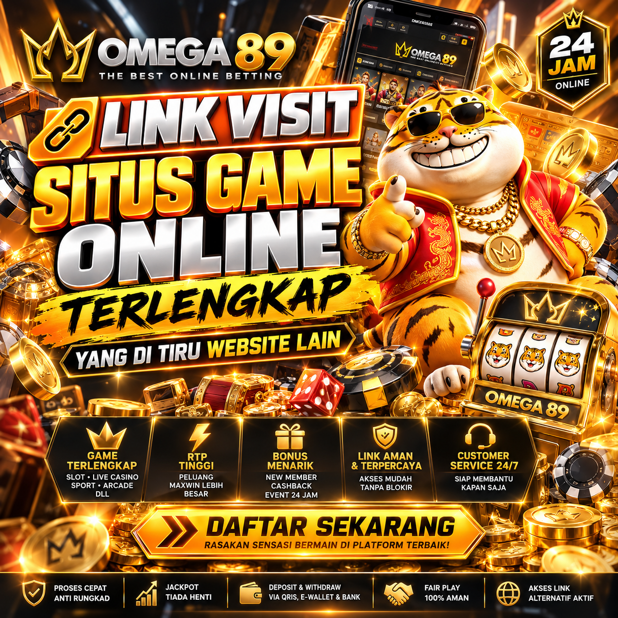 OMEGA89 poster panduan mengatasi kendala hilang sinyal saat bermain lewat HP